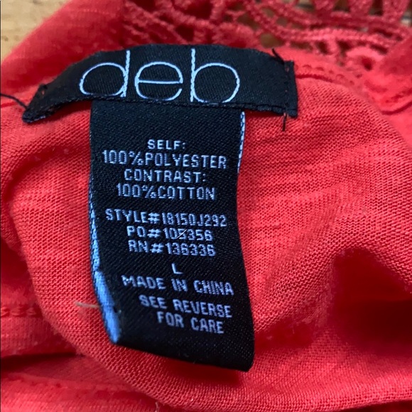 Sunset orange tank top - Picture 3 of 3